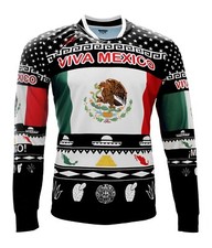 Mexico Fan Soccer Jersey Long Sleeve Color Black Arza Exclusive Design