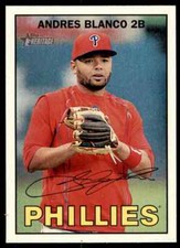2016 Topps Heritage Andres Blanco #377 Philadelphia Phillies