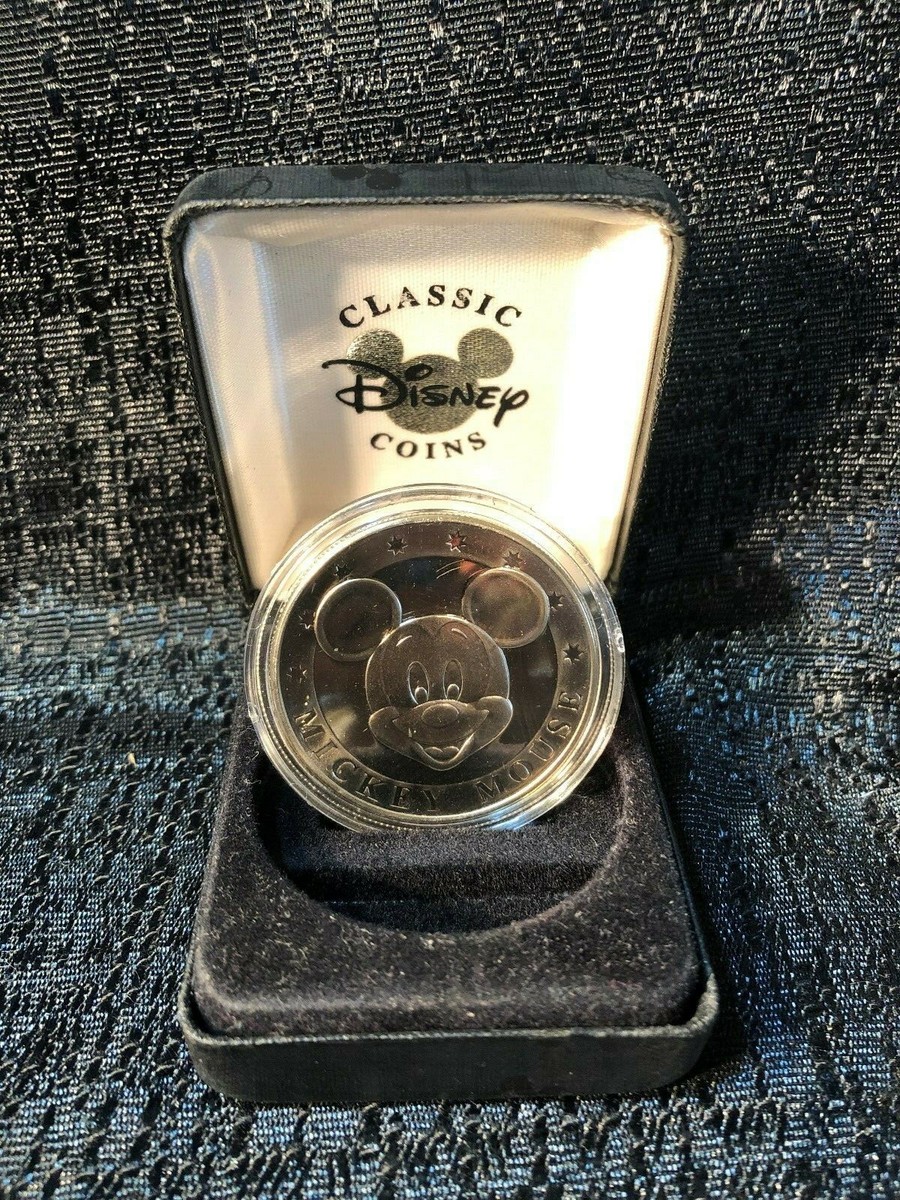 アクセサリー Mickey Mouse/Vintage Silver Coin PD Walt Disney World Mickey Mouse Ceasar Rufo Silver Classic