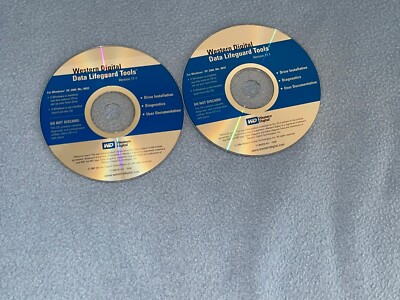 Lot 2 Western Digital Data LifeGuard Tools Version 11.1 WindowsXP 2000 ME 98SE