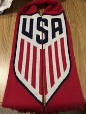 USA Member Red Ruffneck Brand Soccer Scarf 60”