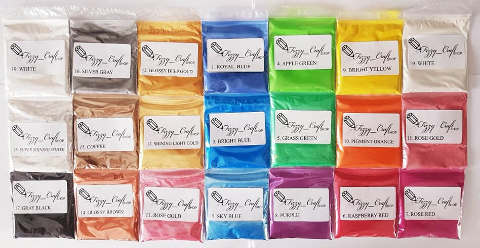 Mica Powder Cosmetic Colour Dye Pigment Bath Bombs Soap Wax Candle Art UK 10-50G - Image 2 of 4