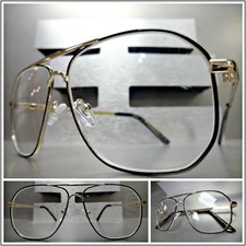 Men's Classic Vintage Retro Style READING EYE GLASSES READERS Gold Metal Frame