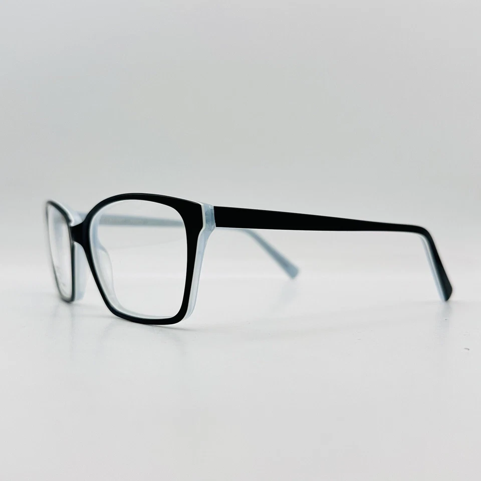 Óculos Lafont Feminino Quadrado Preto Azul Mod. PENSEE Paris Novo - Imagem 3 de 4