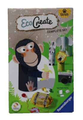 Ravensburger EcoCreate 18133 - Safari - DIY Bastelset für Kinder ab 6 Jahren