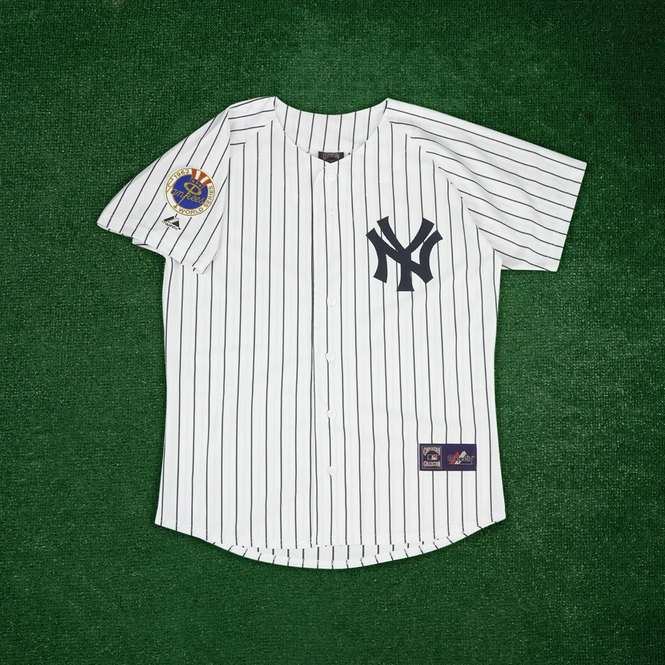 Camiseta deportiva local de Mickey Mantle 1962 de los Yankees de Nueva York Cooperstown para hombre Foto 2 de 4