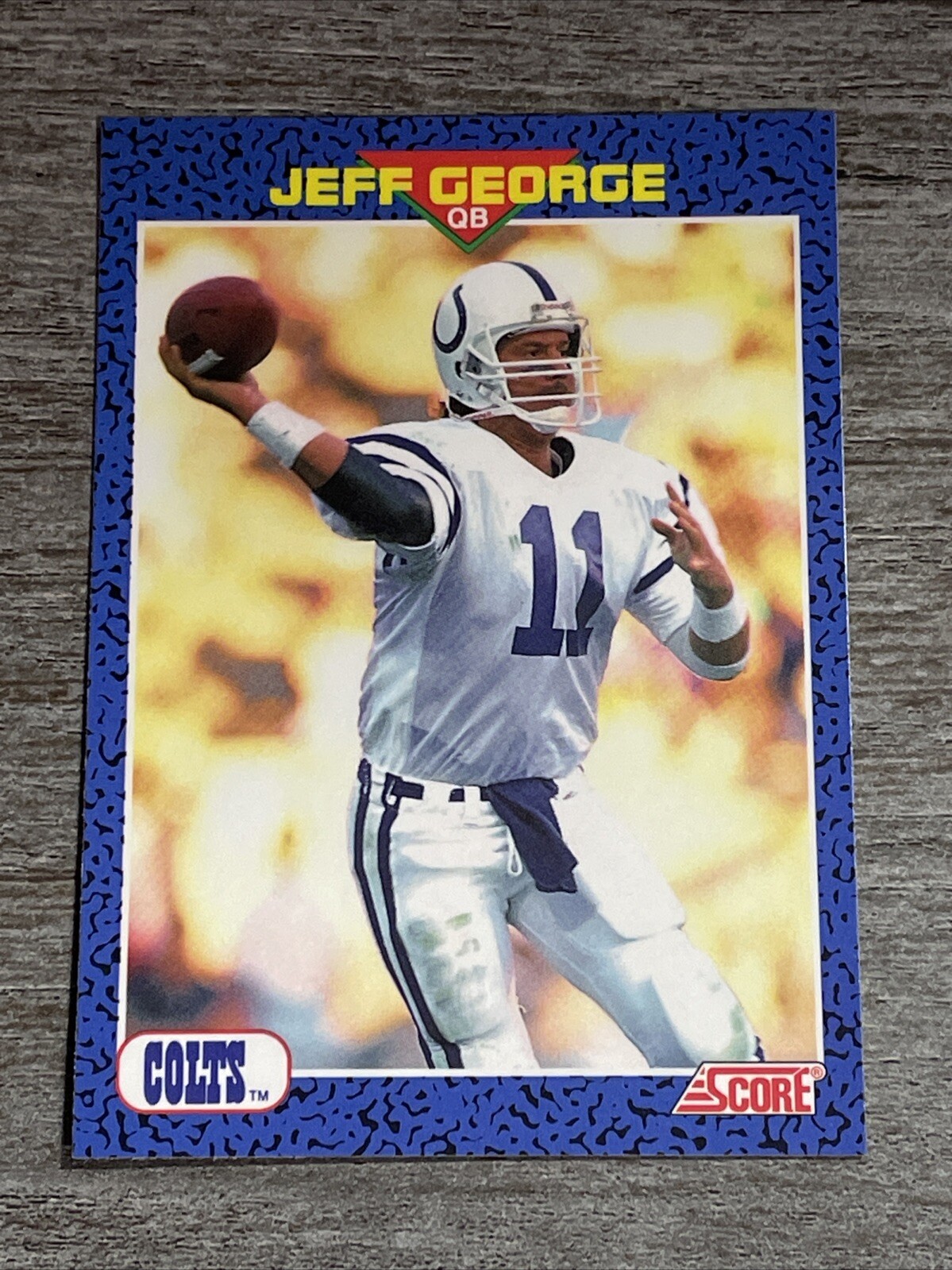 Jeff George 1991 Score Young Superstar Colts #27   *J451*