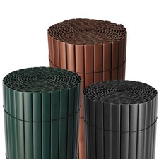 PVC Bamboo Privacy Fence Screening Roll Balcony Garden Wall Screen Cover Fencing