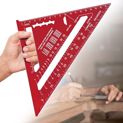 7 Zoll Carpenters Speed Square metrisch, Dachsparren quadratisch, verdicktes Aluminium