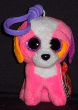 TY BEANIE BOOS - AUSTIN the DOG KEY CLIP CLAIRE'S EXCLUSIVE - MINT w/ MINT TAG