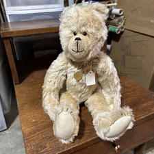 Carol Martin Mohair Bear Fully Jointed Handmade Honey Brown Artist 17"