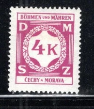 GERMANY BOHEMIA & MORAVIA STAMP WWII CECHY & MORAVIA STAMP MH LOT 869AW