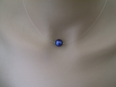 Collier Bleu Roi Et Argenté Pour Robe De Mariée - Idéal Pour Soirées Et Occasions Spéciales