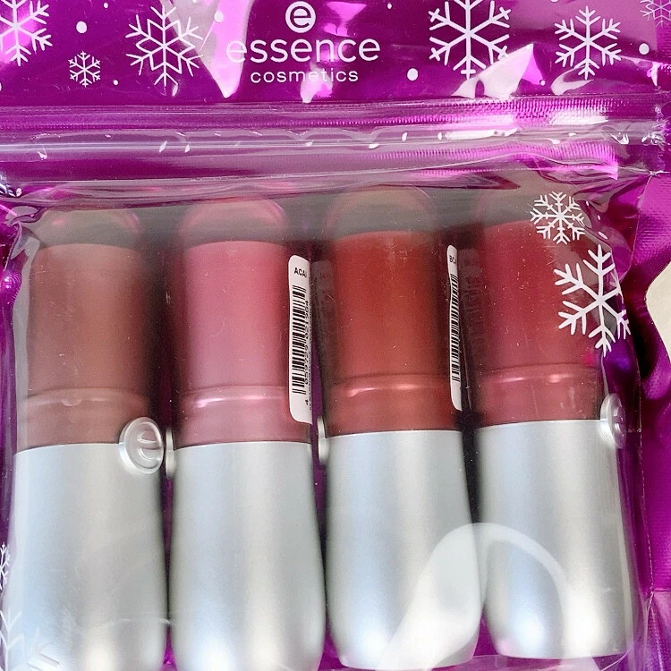 Essence Cosmetics 4pk Velvet Matte Lipstick Pink Nude Neutral Shades - Image 4 of 4