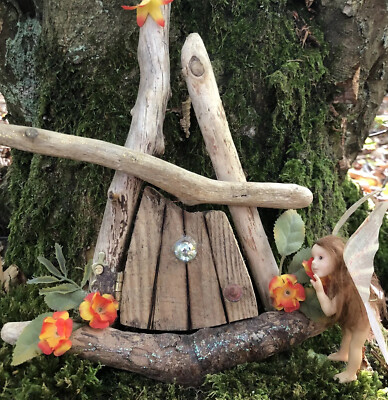 Handgefertigte Treibholz Feentür Feenstaub Feentüren Kinder Feengarten Fee.