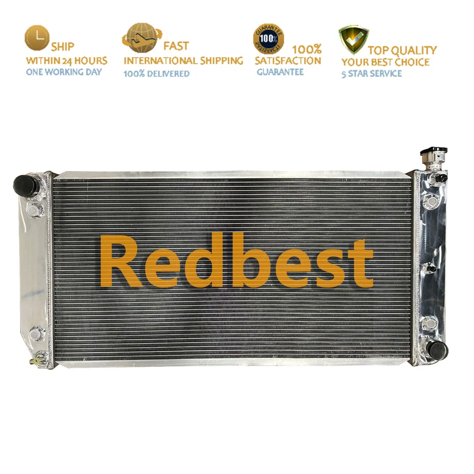 34" Core 4Row Radiator For 88-93 CHEVY GMC C/K 1500 2500 3500 6.2 DIESEL V8 #391 Foto 3 de 4