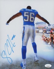 Shawne Merriman Signed Chargers 8x10 Photo JSA COA  A1