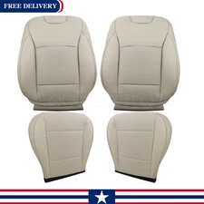 Fits 2015-2019 Subaru Outback Driver Passenger Bottom Top Leather Seat Cover TAN