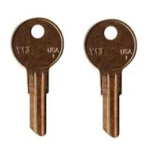 (2) Pro Tech Highway Products Lock Tool Box Keys Cut to Codes CH501-CH550