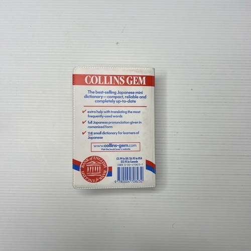Collins Gem English Japanese Dictionary Paperback Good Condition Mini - Picture 2 of 11
