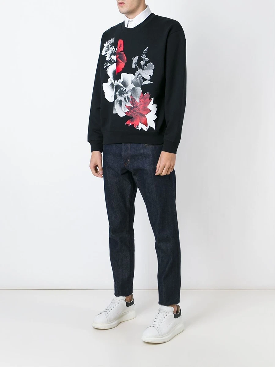 Floral print sale sweatshirt mens