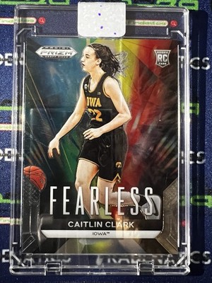 2024-25 Panini Prizm Draft Picks - Fearless Caitlin Clark RC #24 Silver Prizm