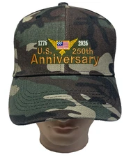 US 250th Anniversary 1776-2026 America FLAG Adjustable Cap Baseball Hat LOT 1-12