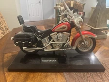 VTG Harley-Davidson Telemania Heritage Softail Landline Telephone Phone Flames.