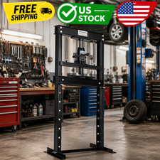12 Ton Hydraulic Shop Press Heavy Duty H-frame Garage Floor Press With Adjustab 12 Ton Hydraulic Shop Press Heavy Duty H-frame Garage Floor Press With Adjustab