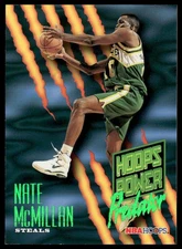 Nate McMillan 1994-95 Hoops #P-7 Hoops Power Predator Insert Seattle SuperSonics