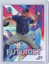 2021 Bowman #FUT-AL Asa Lacy Chrome Futurist Mojo Refractor