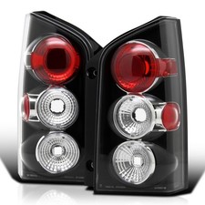 Black Housing Clear Lens Tail Lights 05-12 Nissan Pathfinder Left+Right Pair