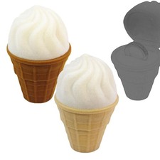 Ringbox für Hochzeit, Eiscreme-Form, Geschenkbox für Ringe und Ohrringe zum