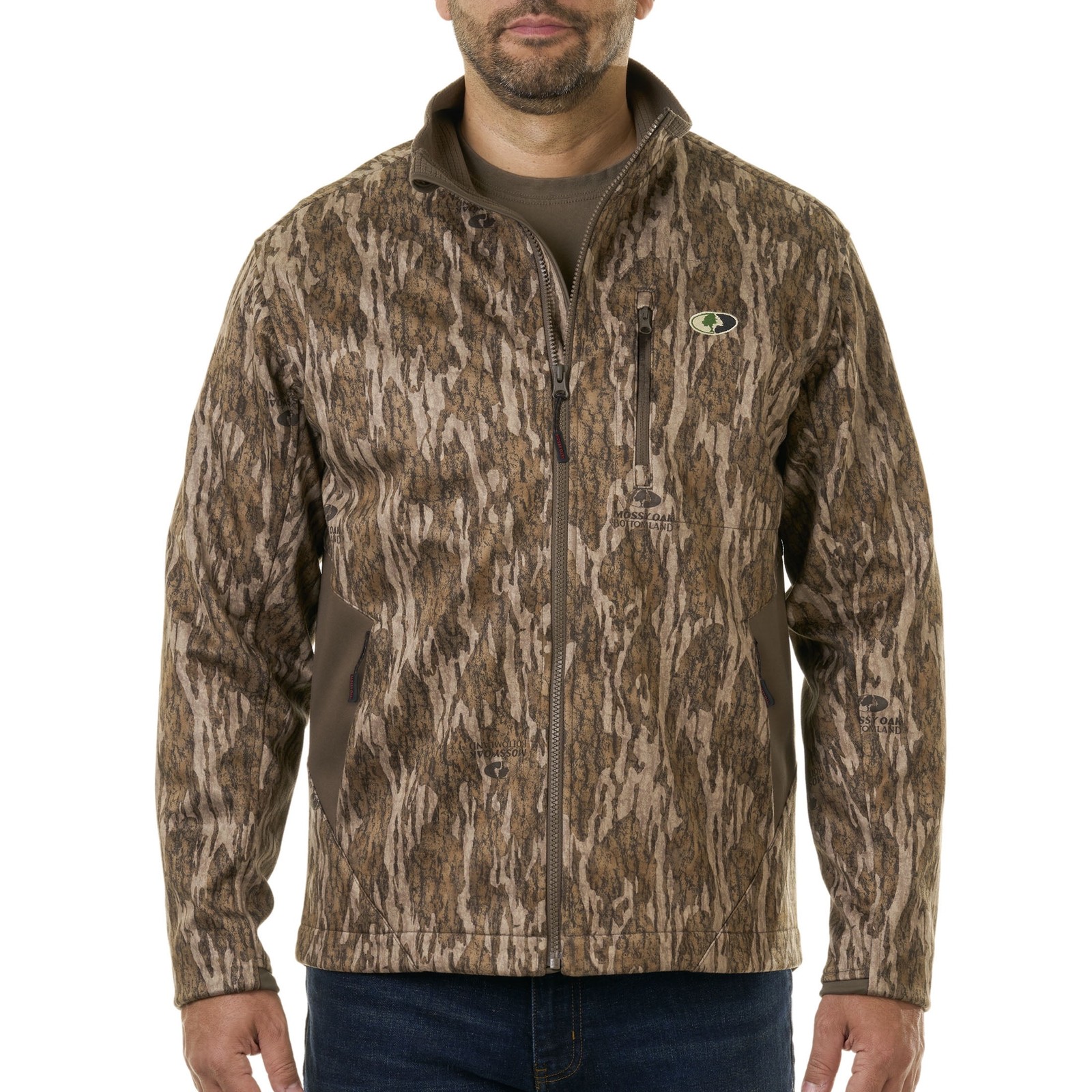 Mossy Oak Chill Cutter Mens Softshell Hunting Jacket Mossy Oak Bottomland 4990₽