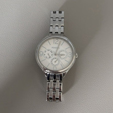 Fossil Damen Armbanduhr Analog Edelstahl Silb...