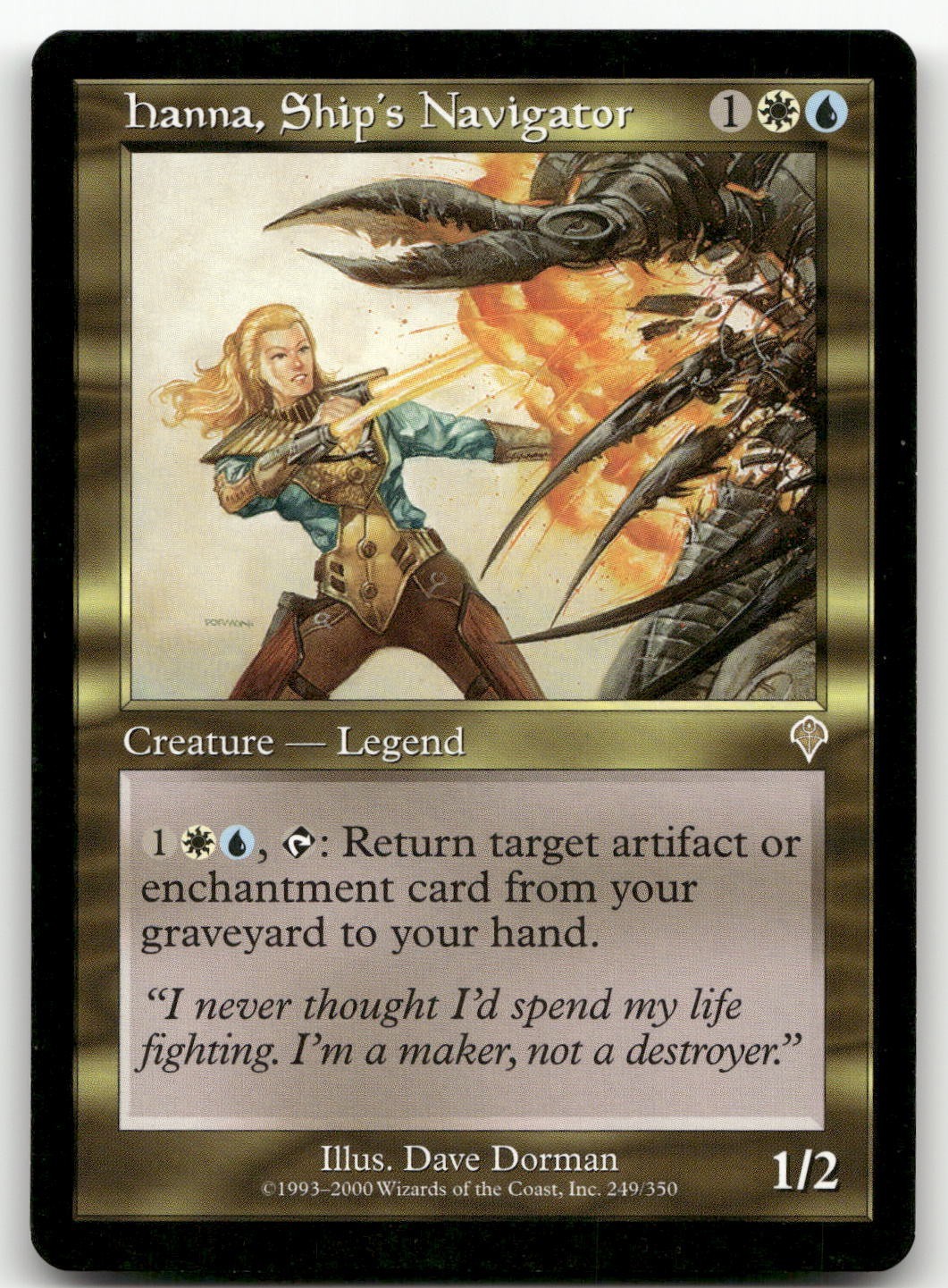 Hanna, Ship's Navigator #249 (NM) Invasion INV Magic MTG