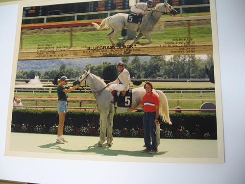 3- River Downs Horse Racing Cincinnati Ohio Winner's Circle Photos 1995/1984 - Picture 2 of 5