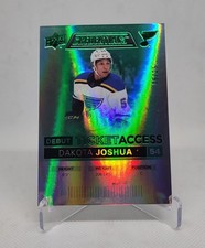 2021-22 Upper Deck Credentials - Debut Ticket Access Dakota Joshua #88 Green /25