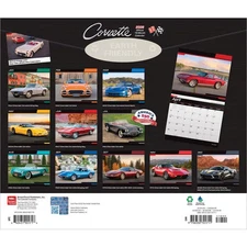 BrownTrout,  Corvette Deluxe 2026 Wall Calendar, 12'' X 14'', 16-Month Calendar