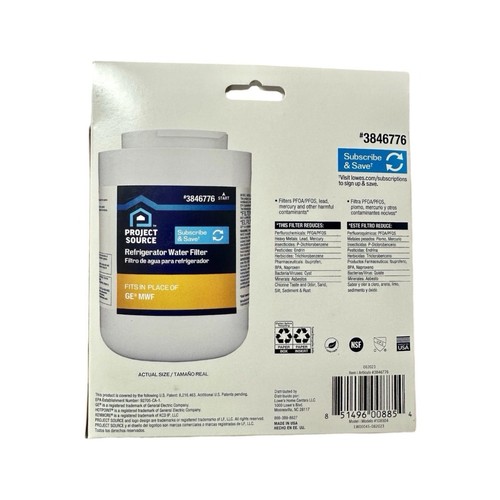 🇺🇸 Filtro de agua para refrigerador GE MWF paquete de 2 fuente de proyecto - Imagen 4 de 8