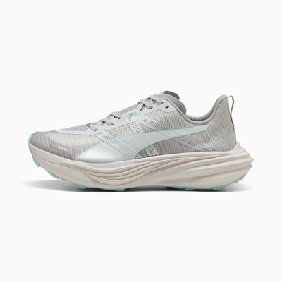 Brand New Puma Deviate NITRO Elite Trail   Women s 7.5 Feather Gray-Mint Melt