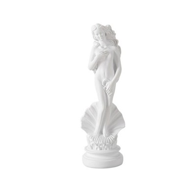 Aphrodite Resin Sculpture White Greek Deity Figurine Flowing Hair