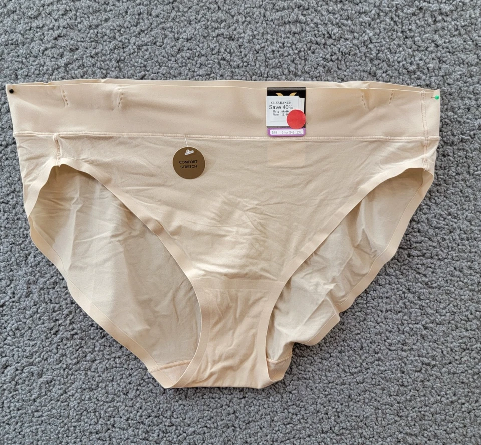 Ropa interior calzoncillos de corte alto Wacoal At Ease para mujer 9-2XL arena Foto 2 de 4