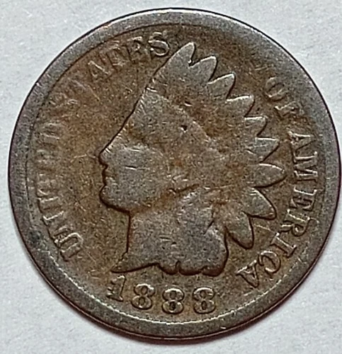 Indian Head Penny Lot of "1" VERY NICE 1888 GOOD OR BETTER°$ FREE SHIPPING $#270
