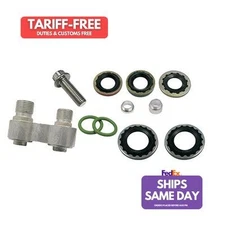 Vintage Air 341080, Kit Natural Aluminum Fits Gm Compressor Line Adapter Kit 