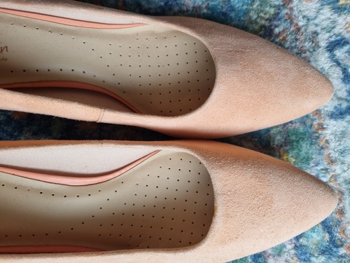 Clarks Linvale Jerica Heels Coral Leather Suede Shoes UK 6,5 ~leicht beschädigt~ - Bild 10 von 12