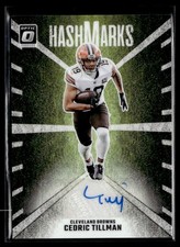 2024 Panini Donruss Optic HashMarks AUTO Cedric Tillman