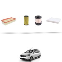 Hoffcar Set Service - 4 Filter FüR Dacia Lodgy 1.5 DCI 70Kw Von 2018