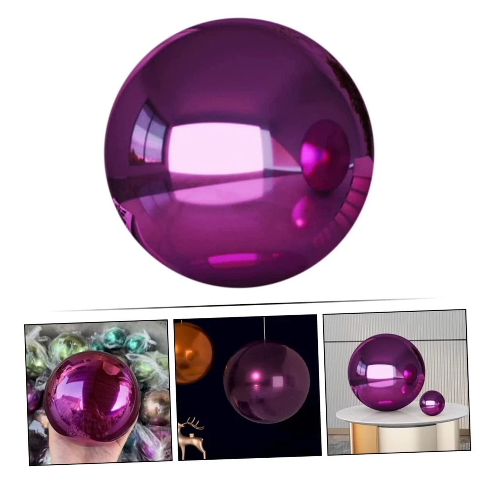 Светоотражающий глобус из нержавеющей стали блестящее зеркало отделка садовый декор утеплитель... - Изображение 3 из 4