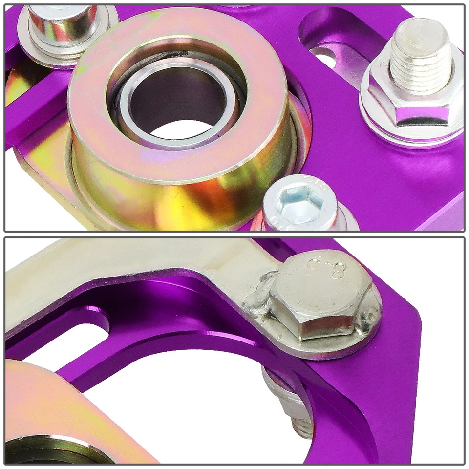 Ajuste 79-89 Ford Mustang delantero ajustable +/-3.0 inclinación +/-2.0 placa giratoria púrpura Foto 4 de 4